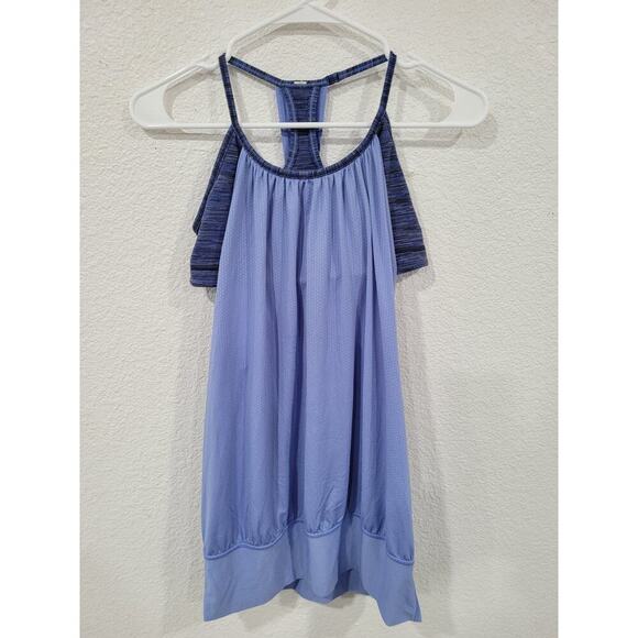 Lululemon Women's Tank with‎ built in Sports Bra Size 6 Blue #13 - Picture 1 of 5